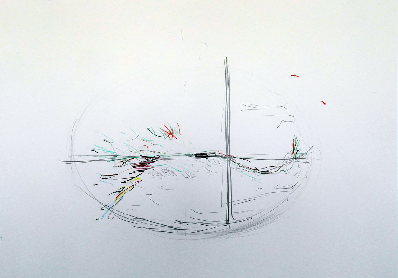 ellipse-axe-75x113cm-crayon-sur-papier-2013