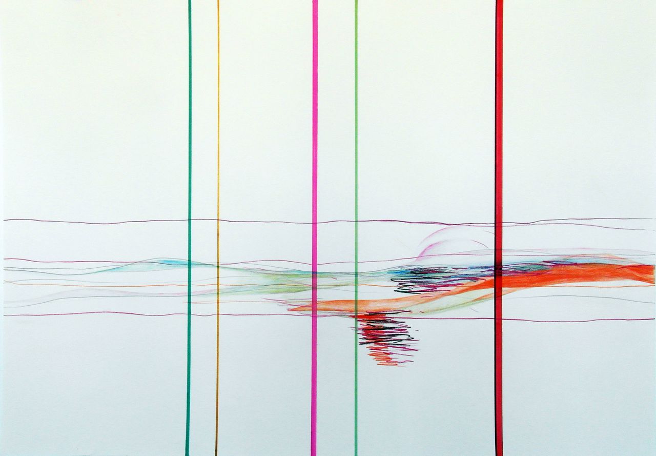 ellipse-persistente-en-verticales-horizontaliseies-4_75x113cm_crayon-sur-papier_2014